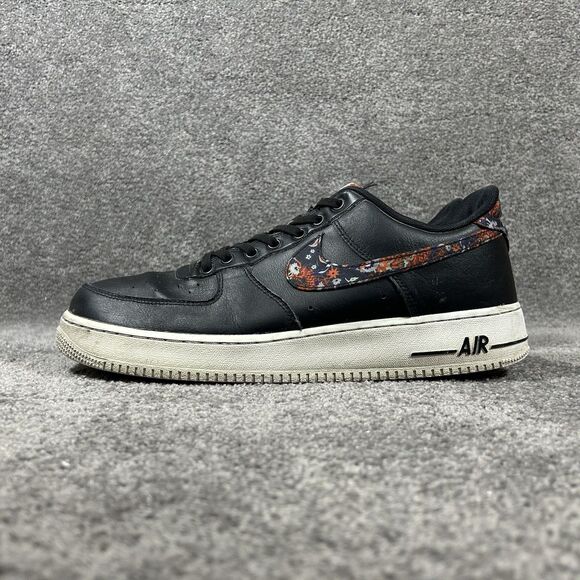 Nike Air Force 1 ‘07’ Low CZ7933-001 Men’s Size 13 Black Floral Athletic Shoes main image 10